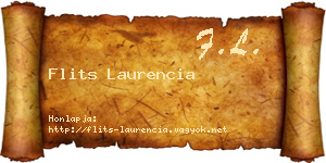 Flits Laurencia névjegykártya